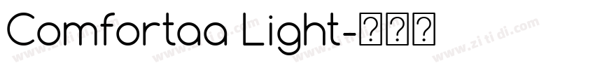Comfortaa Light字体转换